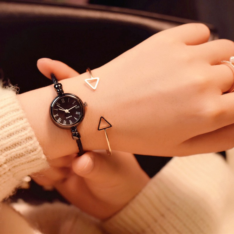 ZZ Bracelet Watch for Girls Student Minimalist Small Thin Strap Ins Retro Easy Matching Small Fresh Opening - Image 4