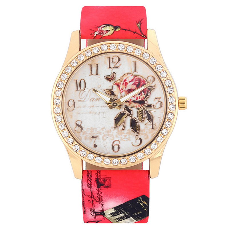 ZZ Ladies Girls Watch Crystal Quartz Womens Analogue Dress Leather Casual Gift - Image 8