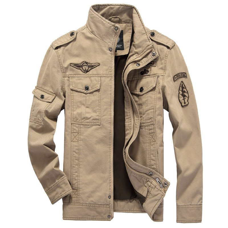 Cross-Border Supply Cotton Jacket Men's Spring Thin Large Size Men's Jacket Military Suit Jacket Men's Air Force No. 1 - Image 4