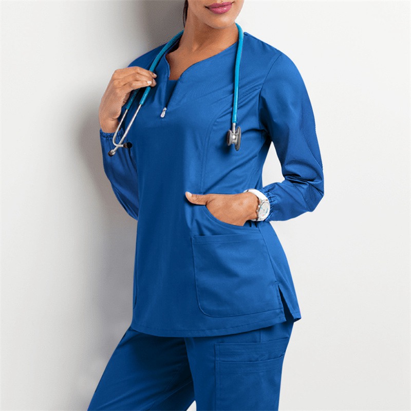 2024 Amazon Operating Room Autumn and Winter Hand Washing Suit Women's Long-Sleeved Overalls Nurse Surgeon Disposable Protective Coveralls Overalls - Image 25
