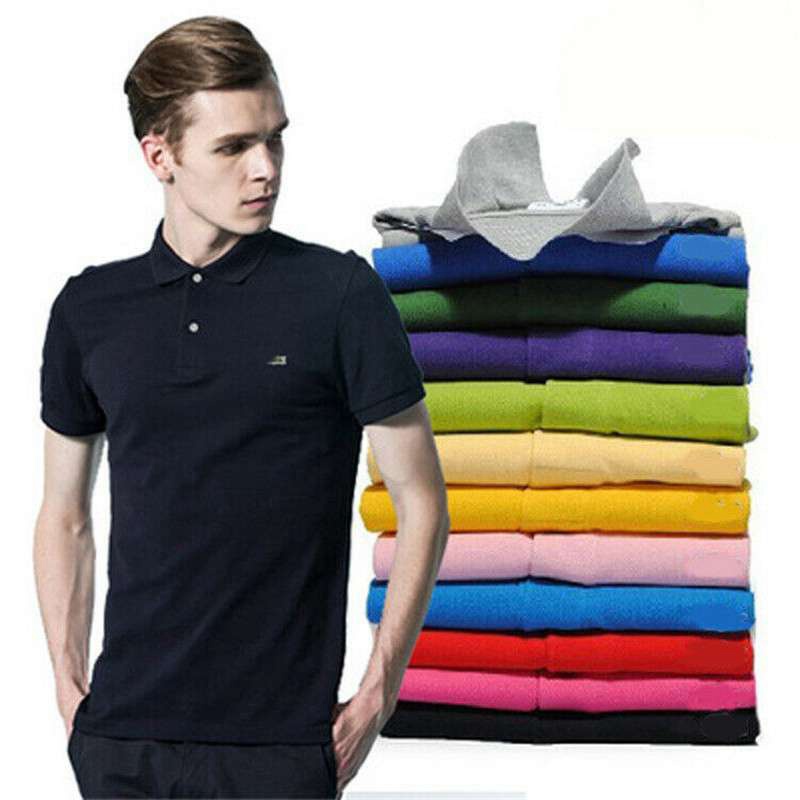 Mens Polo Shirt Short Sleeve T-Shirt Shirt Polo Top Shirt S-2XL