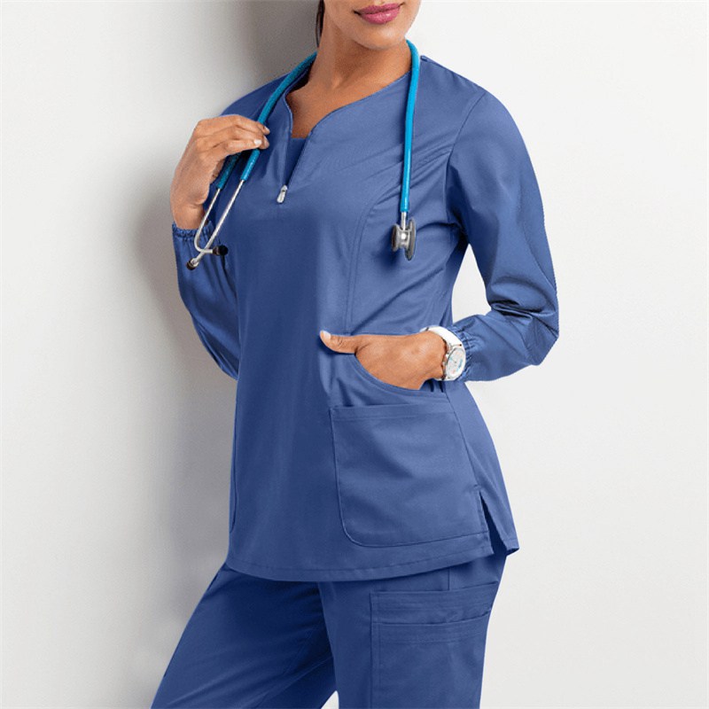 2024 Amazon Operating Room Autumn and Winter Hand Washing Suit Women's Long-Sleeved Overalls Nurse Surgeon Disposable Protective Coveralls Overalls - Image 26