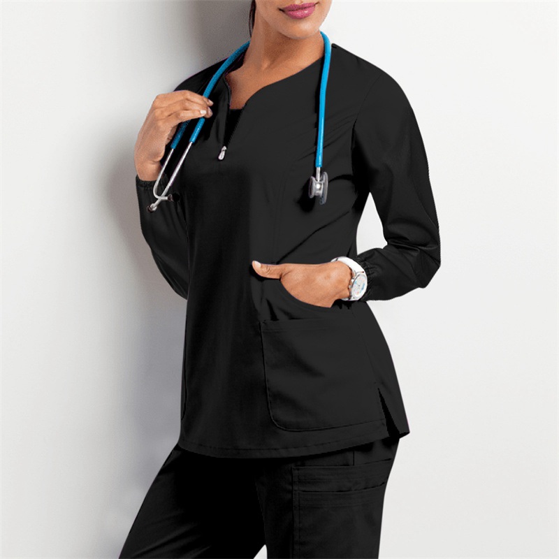 2024 Amazon Operating Room Autumn and Winter Hand Washing Suit Women's Long-Sleeved Overalls Nurse Surgeon Disposable Protective Coveralls Overalls - Image 27