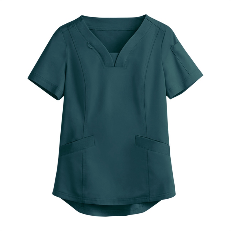 Amazon Operating Room Short Sleeve Hand Washing Suit Women's Jacket Short T Work Clothes Nurse Surgeon Disposable Protective Coveralls Work Clothes B - Image 29