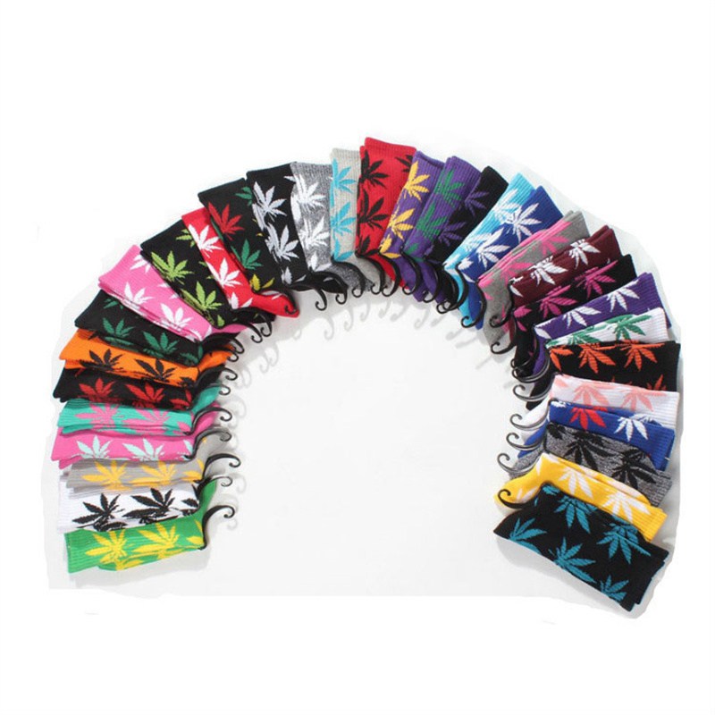 INS Internet Celebrity Mid-Calf Leaf Socks Men and Women Street Sports Skateboard Maple Leaf-Shaped Socks Cotton Stockings Female Trendy Socks Manufacturer - Image 31