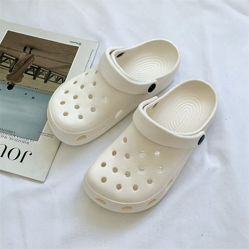 Hole Shoes Ins Girl's Heart Feeling of Shit Cute Cartoon Cow Toe Box Soft Bottom Thick Bottom for Outdoors Sandals Women's Summer - Image 8