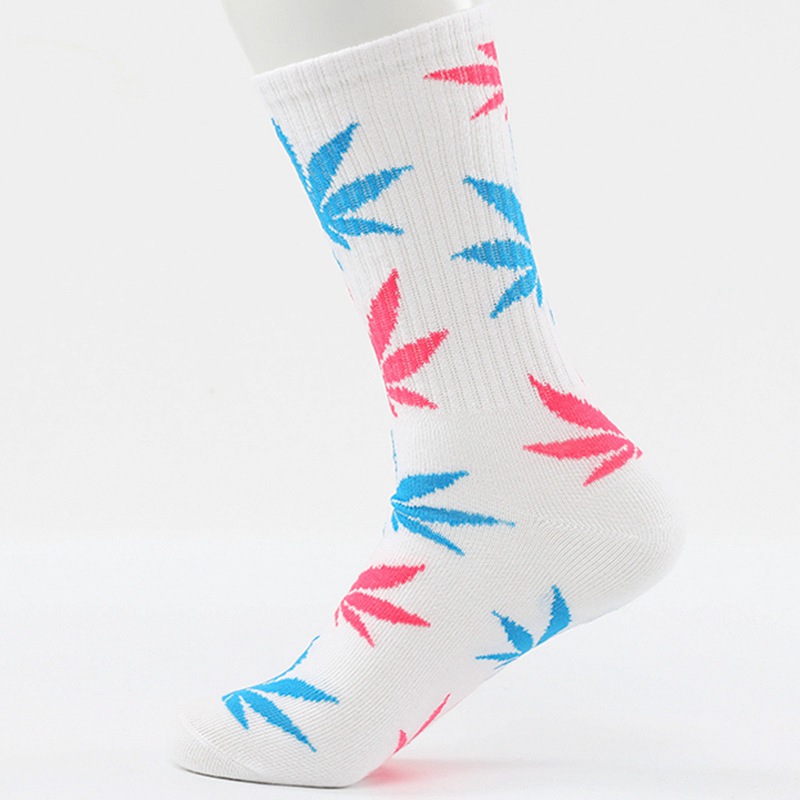 INS Internet Celebrity Mid-Calf Leaf Socks Men and Women Street Sports Skateboard Maple Leaf-Shaped Socks Cotton Stockings Female Trendy Socks Manufacturer - Image 33