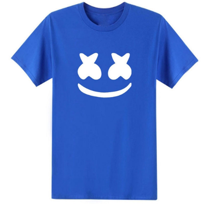 Men's T-shirt Cotton Candy Smiley Face Pattern Printed Casual Short Sleeve Men's T-shirt - Image 6