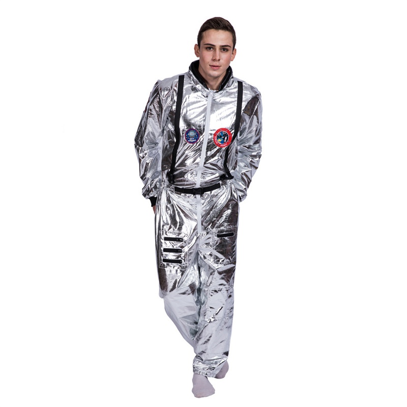 Silver Astronaut Costume Cosplay Men Women Costume Jumpsuits Astronaut Space Suit Adult Cosplay Costumes - Image 9