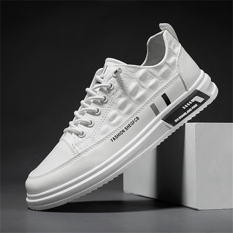 Fall Men's White Shoes 2024 New Casual Shoes Korean Trendy Wild Sneakers Youth Sports Fashion Shoes Men - Image 4