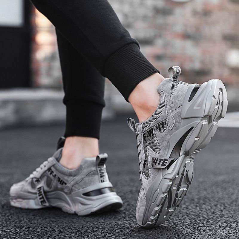Men's Shoes Spring 2024 New Trendy Sports Casual Borad Shoes Versatile Summer Breathable Mesh Running Daddy Tide Shoes - Image 5
