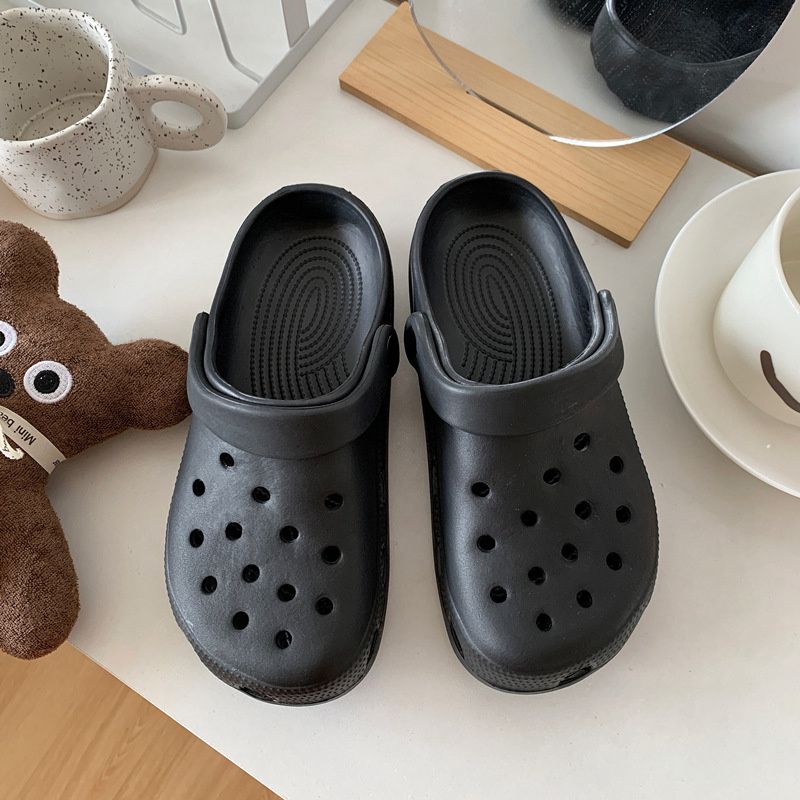 Hole Shoes Ins Girl's Heart Feeling of Shit Cute Cartoon Cow Toe Box Soft Bottom Thick Bottom for Outdoors Sandals Women's Summer - Image 6