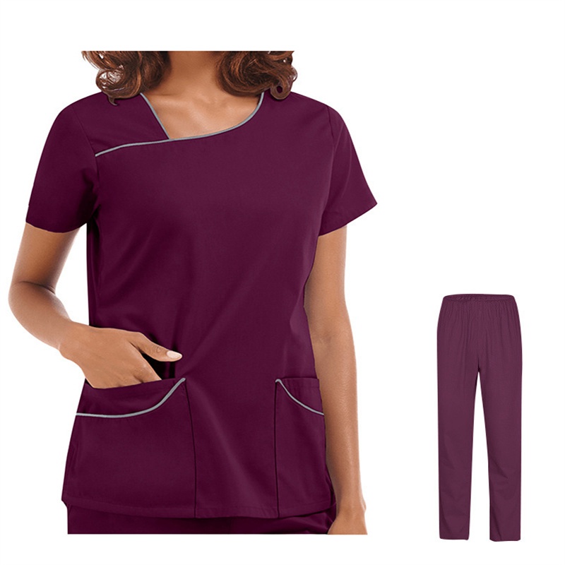 Amazon Operating Room Short Sleeve Hand Washing Suit Female Skin Management Nurses' Uniform Surgeon Disposable Protective Coveralls Work Clothes Female - Image 33