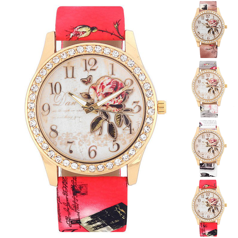 ZZ Ladies Girls Watch Crystal Quartz Womens Analogue Dress Leather Casual Gift - Image 19