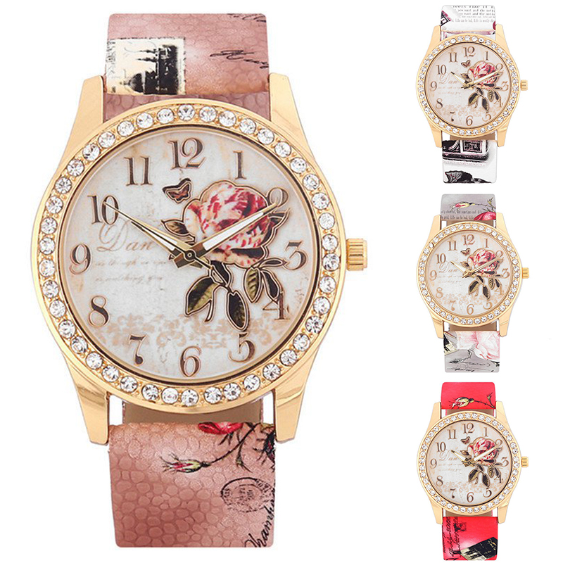 ZZ Ladies Girls Watch Crystal Quartz Womens Analogue Dress Leather Casual Gift - Image 18