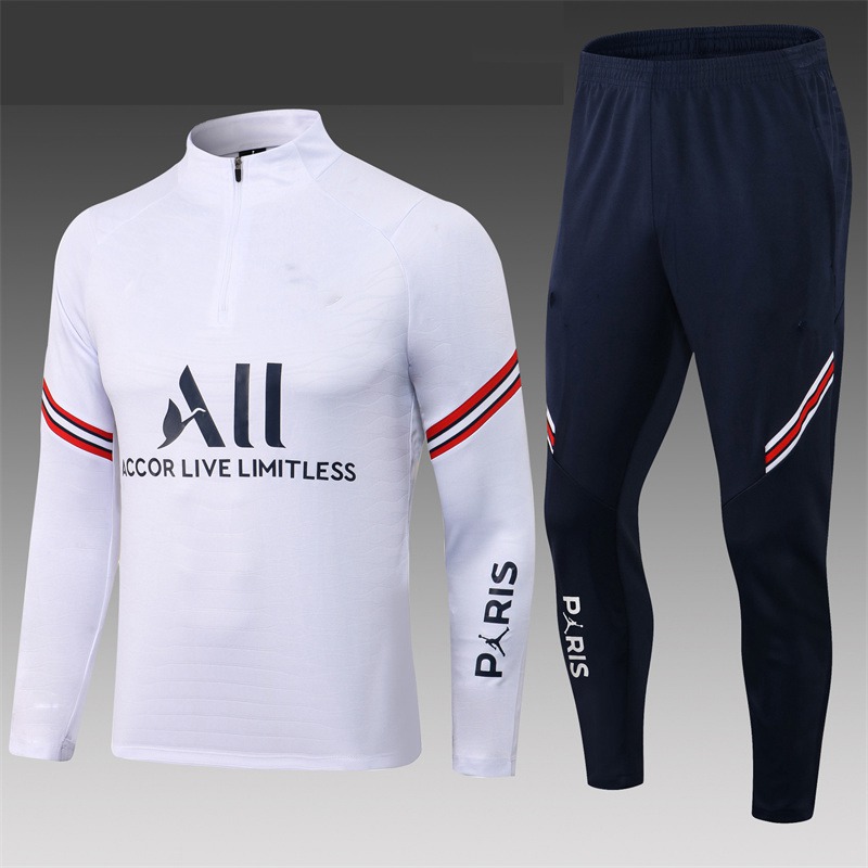 Wholesale 20-21 Paris France Main Away Jersey England Portugal Long Sleeve Training Clothes Soccer Suit Set - Image 5