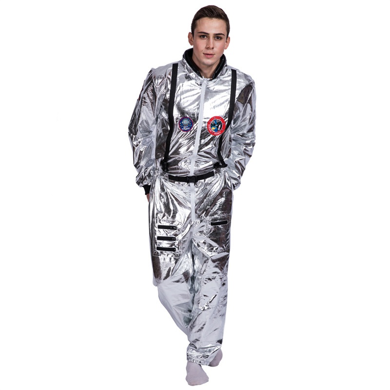 Silver Astronaut Costume Cosplay Men Women Costume Jumpsuits Astronaut Space Suit Adult Cosplay Costumes - Image 10