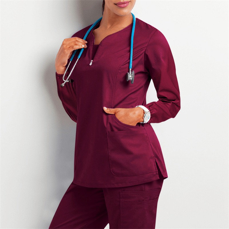 2024 Amazon Operating Room Autumn and Winter Hand Washing Suit Women's Long-Sleeved Overalls Nurse Surgeon Disposable Protective Coveralls Overalls - Image 29