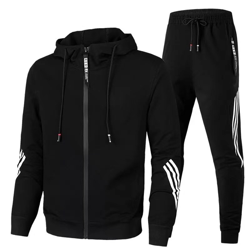 Cross-Border New Arrival European and American Men's Casual Sports Suit Fashion Zipper Jacket Men's and Women's Running Sports Suit - Image 10