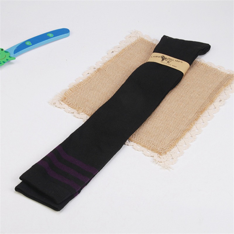 Factory Direct Sales Harajuku Three Bars Striped Knee High over-the-Knee Socks Preppy Style Perform Dance Women's Cotton Socks Socks - Image 9