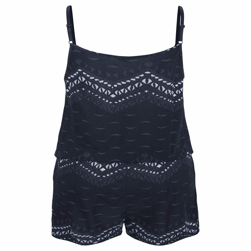 European and American New Women's Clothes Wave Print Adjusting Belt Elastic Waist Jumpsuit Women's Beach Casual Jumpsuit 1803 - Image 5
