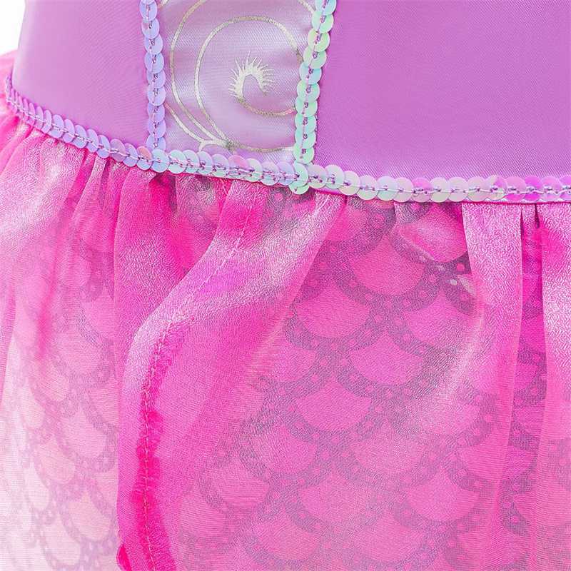 Girls Little Mermaid Ariel Princess Cosplay Costumes For Kids Baby Girl Mermaid Disney Dress Up Sets Children Halloween Clothing - Image 5