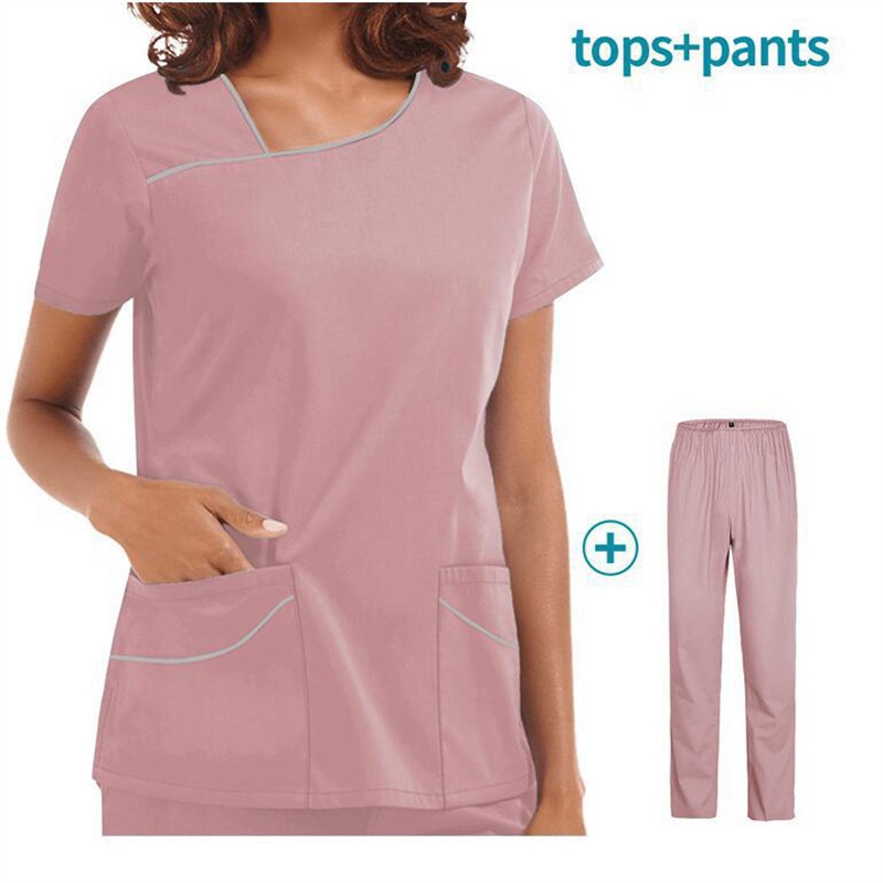 Amazon Operating Room Short Sleeve Hand Washing Suit Female Skin Management Nurses' Uniform Surgeon Disposable Protective Coveralls Work Clothes Female - Image 48