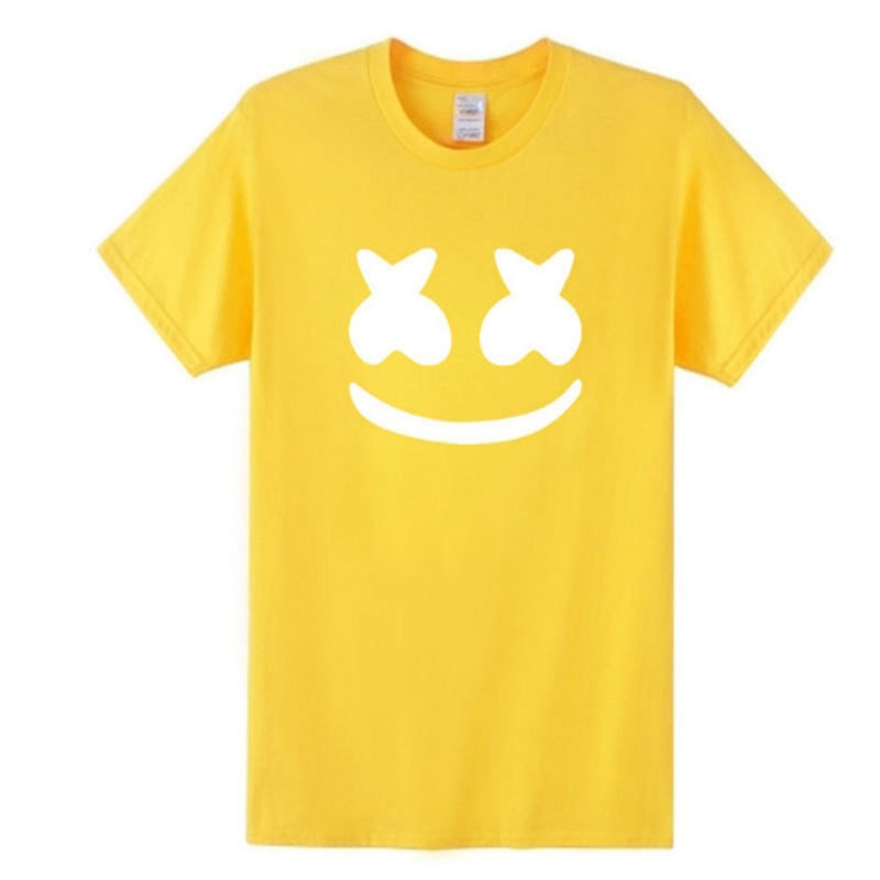 Men's T-shirt Cotton Candy Smiley Face Pattern Printed Casual Short Sleeve Men's T-shirt - Image 8