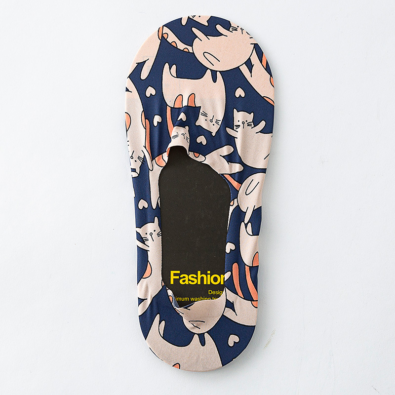 Socks Men's Boat Socks Summer Thin Ice Silk Socks Korean Style Low Top Invisible Socks Silicone Non-Slip Tight Ins Fashion - Image 37