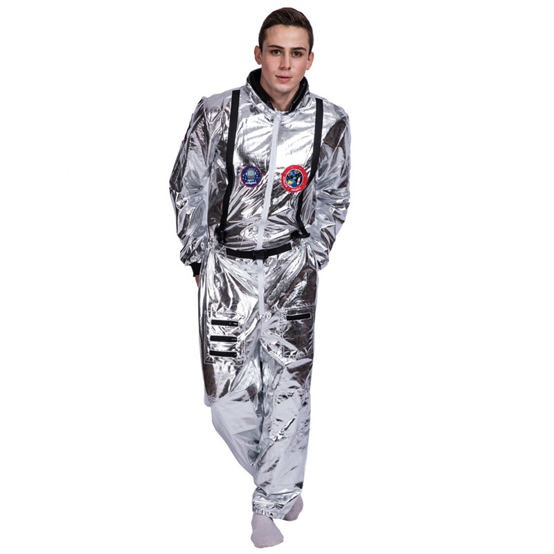 Silver Astronaut Costume Cosplay Men Women Costume Jumpsuits Astronaut Space Suit Adult Cosplay Costumes - Image 11