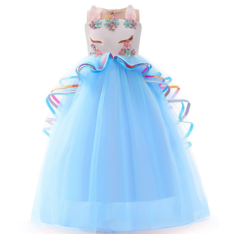 Vintage Flower Girls Dress Children Princess Party Pageant Long Gown Kids Dresses for Girls Formal Clothes - Image 13