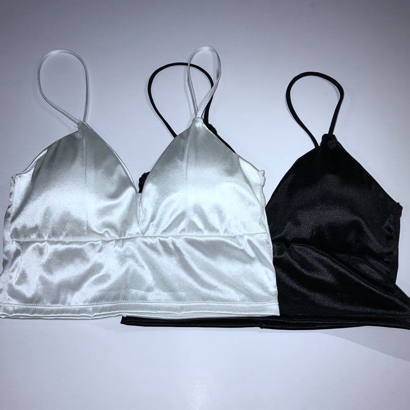 Sexy Satin Bikini Long Open Navel Back 8 Buttons Underwear Sling Breast Wrapping - Image 10