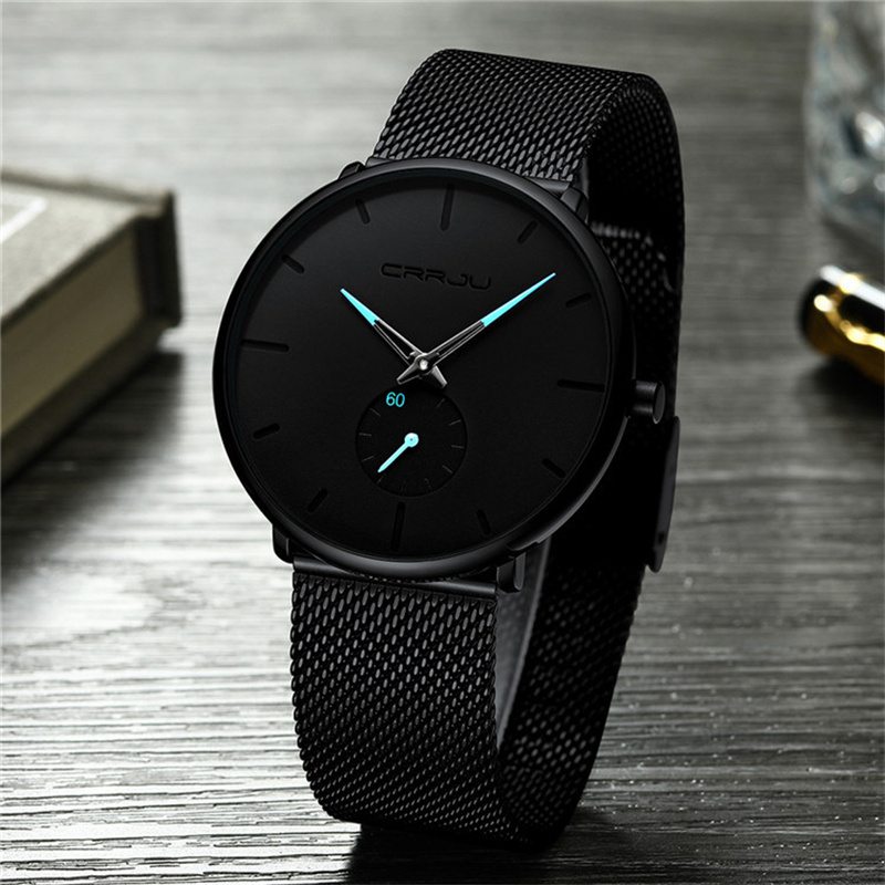 ZZ??30m waterproof??Men Quartz Sport Ultra-Thin Stainless Steel Watch watches Mens - Image 8