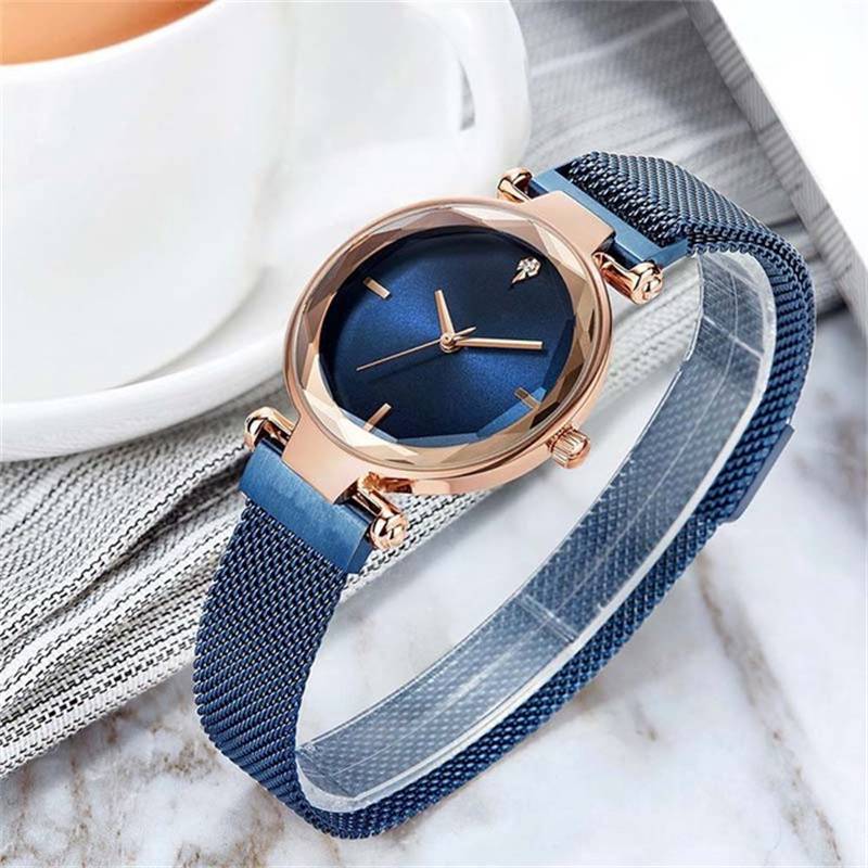ZZ GENEVA Women Ladies Watch Gold Silver Black White Alloy Mesh Band Wrist Watches - Image 4