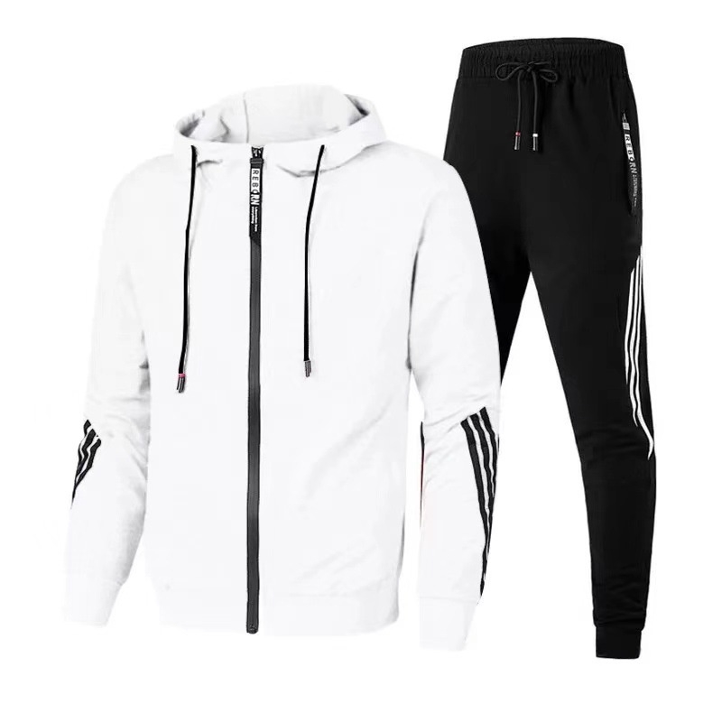 Cross-Border New Arrival European and American Men's Casual Sports Suit Fashion Zipper Jacket Men's and Women's Running Sports Suit - Image 11