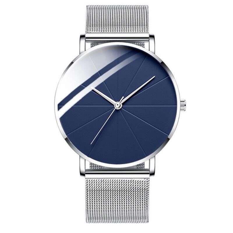 ZZ Men's Ultra Thin Simple Watch Ultra Thin Mesh Strap Stainless Steel Quartz - Image 9