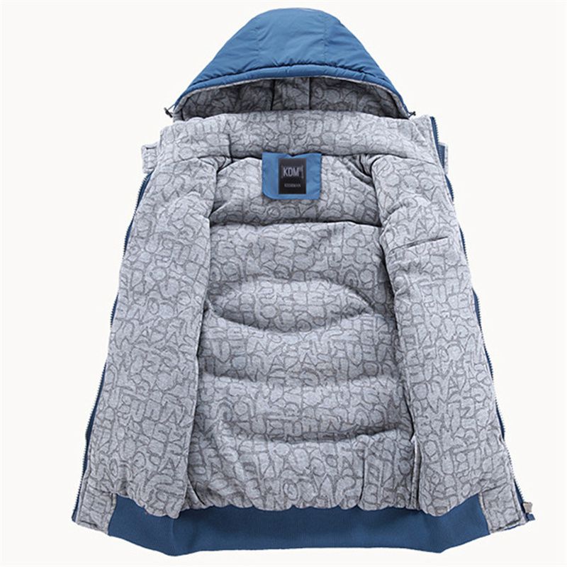 Cold-Resistant down Cotton Vest Men's Detachable Hat Sports Cotton Vest Thickened Men's Coat One Piece Dropshipping 8925 - Image 6