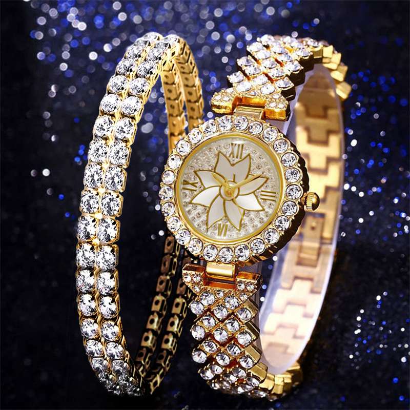 ZZ Watch & Bracelet Sets Ladies Women Analogue Wrist Watch Stainless Steel Gift/Box - Image 7