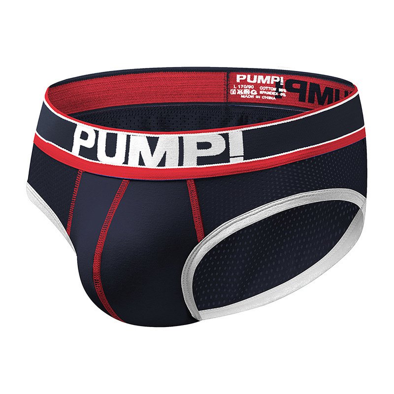 Foreign Trade Popular Style AliExpress Wish Fashion Brand Underwear Pure Cotton Men Pump! Briefs with Packing Bag - Image 4