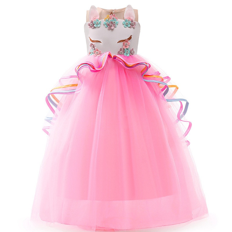 Vintage Flower Girls Dress Children Princess Party Pageant Long Gown Kids Dresses for Girls Formal Clothes - Image 14