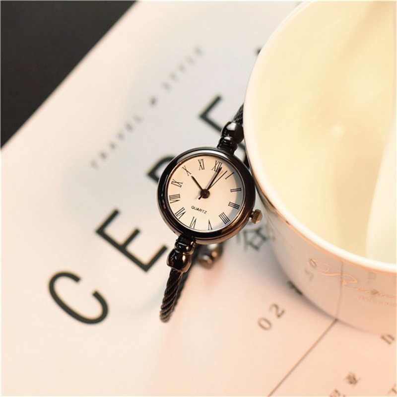 ZZ Bracelet Watch for Girls Student Minimalist Small Thin Strap Ins Retro Easy Matching Small Fresh Opening - Image 8