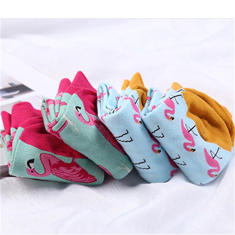 Socks Wholesale Cotton Foot Square Cotton Flamingo Men's Mid-Calf Trendy Socks Foreign Trade Happy Socks Cross-Border New Hot Sale - Image 8