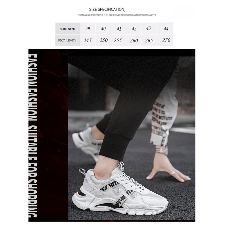 Men's Shoes Spring 2024 New Trendy Sports Casual Borad Shoes Versatile Summer Breathable Mesh Running Daddy Tide Shoes - Image 8