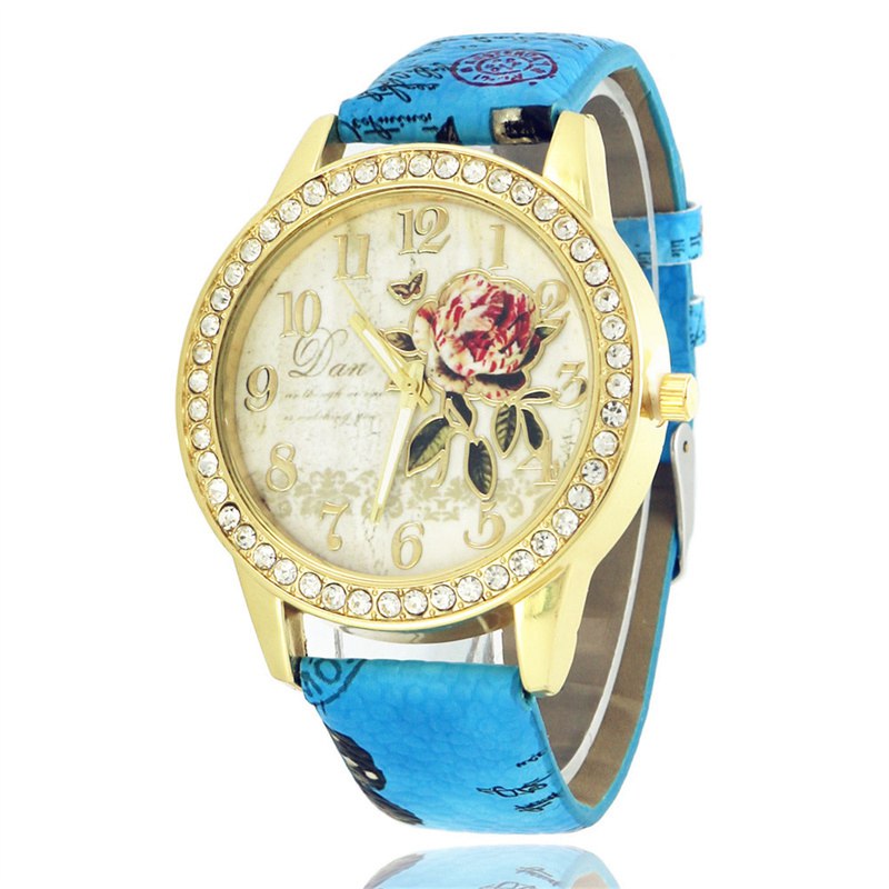 ZZ Ladies Girls Watch Crystal Quartz Womens Analogue Dress Leather Casual Gift - Image 12
