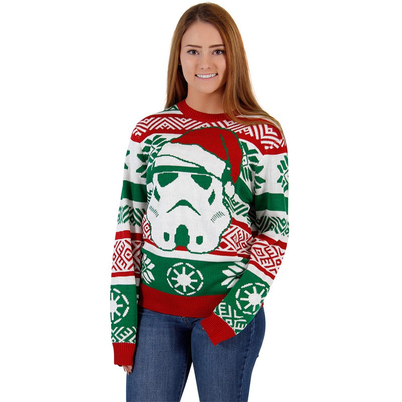 2024 Foreign Trade EBay New Fall Men's Clothing Santa Claus Printed Christmas Clothes Women's Pullover Sweater Couple Wear - Image 7