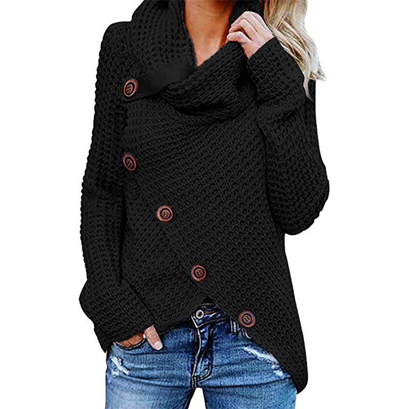 2024 Autumn Winter Sweater Ol Commuter Amazon Amazon Turtleneck Cardigan Solid Color Sweaters Women's Clothing One Piece Dropshipping - Image 37
