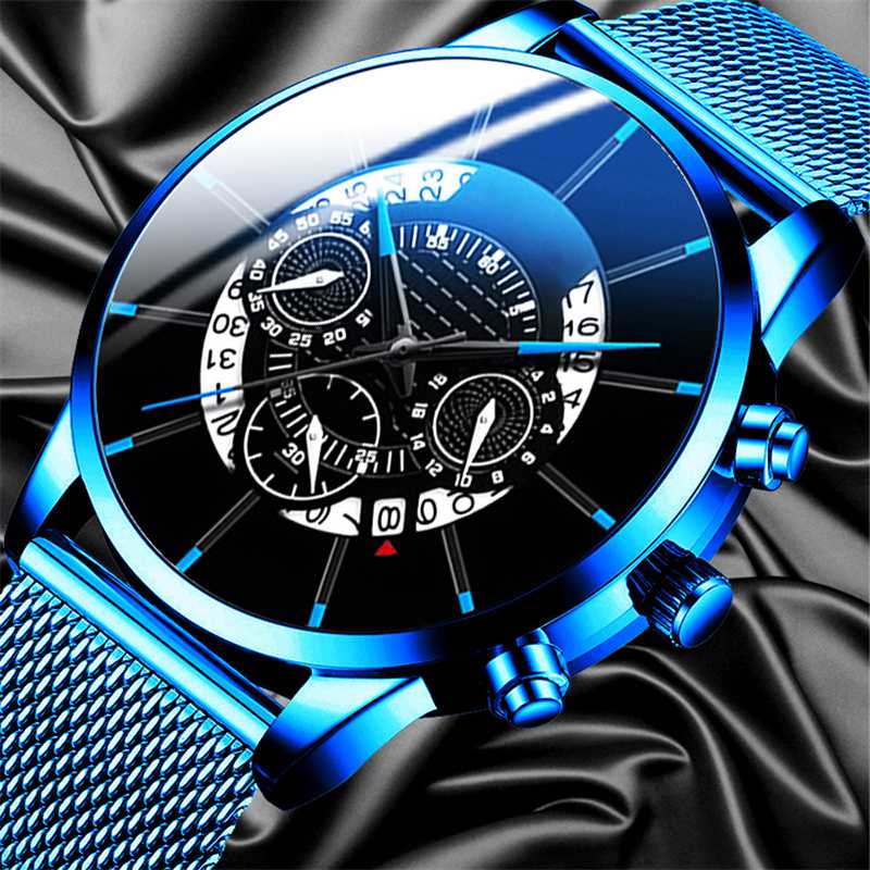 ZZ Mens Army Military Wrist Watch Stainless Steel Quartz Date Analog Sports Watches