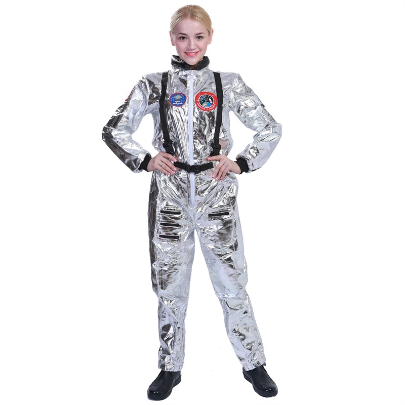 Silver Astronaut Costume Cosplay Men Women Costume Jumpsuits Astronaut Space Suit Adult Cosplay Costumes - Image 13