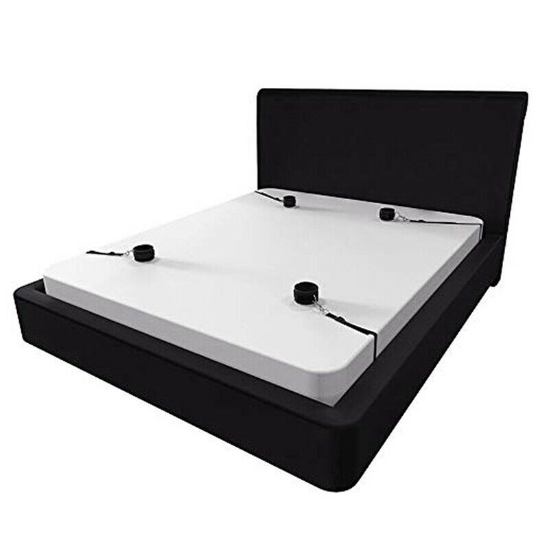Restraint Under Bed System Set Bondage Strap Cuffs Eye Mask Kit Toy - Image 4