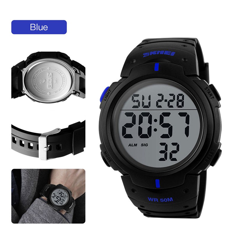 ZZ SKMEI Mens LED Digital Sport Watches Military Stopwatch Waterproof Date Watch UK - Image 14